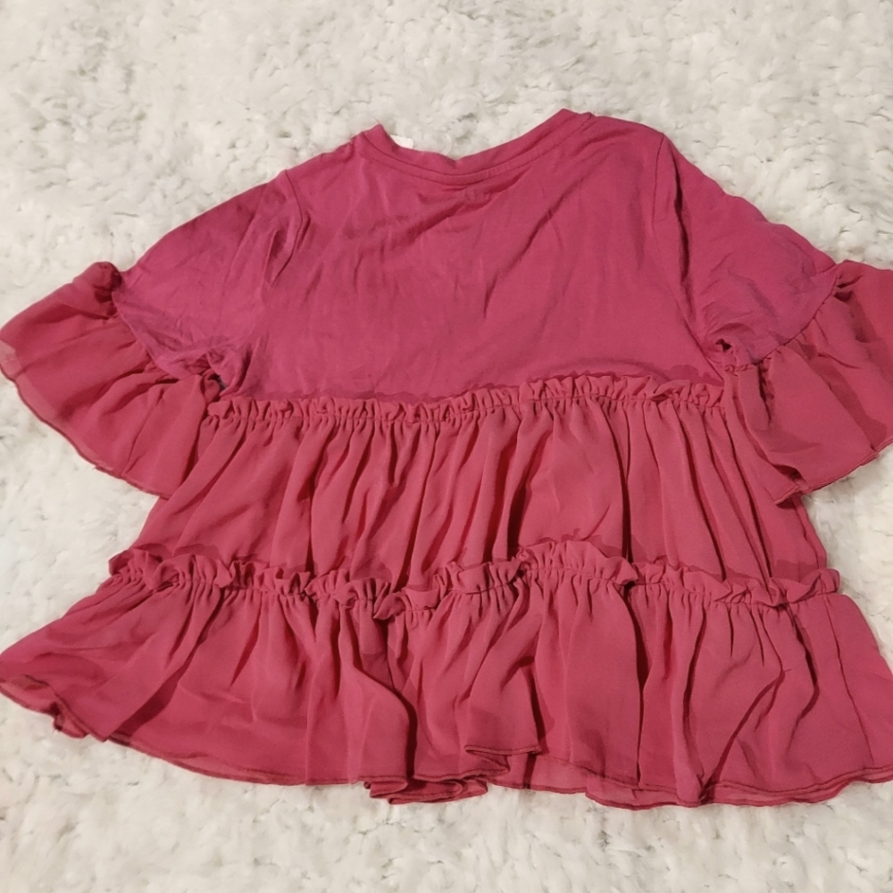 Kidpik size 12 pink baby doll tee. NWT